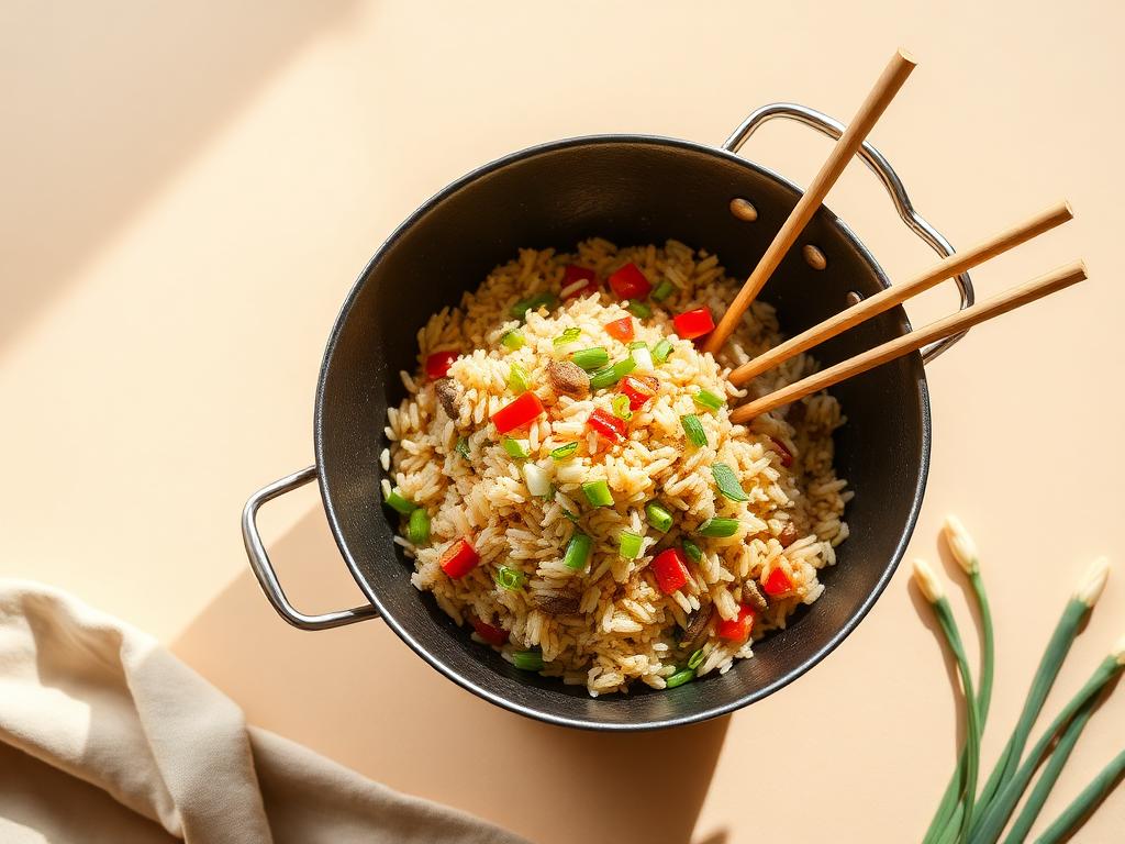 Asiatische Gemüse-Reispfanne