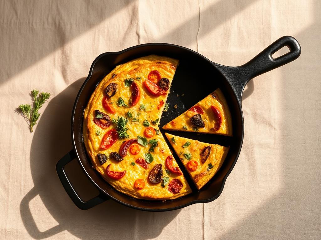 Reste-Frittata aus der Pfanne